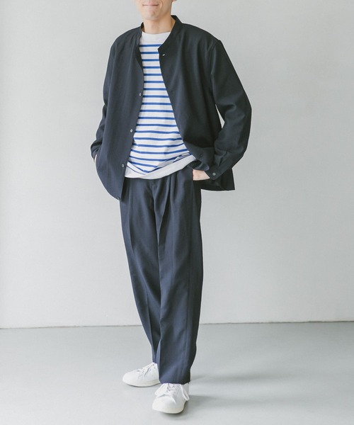 URBAN RESEARCH DOORS（アーバンリサーチドアーズ）の「イージーケアスタンドブルゾン（ブルゾン・メンズ・ネイビー/オリーブ/グリーン・MEDIUM/LARGE）」の6枚目の写真