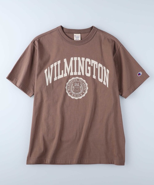 Champion（チャンピオン）の「【Champion】カレッジロゴＴシャツ（Tシャツ/カットソー・レディース・ブルー/ダークグレー/キャメル/キナリ・M/L）」の18枚目の写真