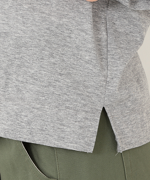 Ray BEAMS(レイビームス)の「RBS / ギャザー フリルスリーブT(Tシャツ/カットソー・レディース・オフホワイト/グレー・ONE SIZE)」の11枚目の写真