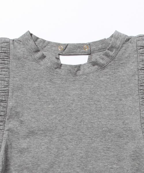 Ray BEAMS(レイビームス)の「RBS / ギャザー フリルスリーブT(Tシャツ/カットソー・レディース・オフホワイト/グレー・ONE SIZE)」の20枚目の写真