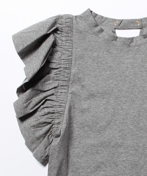 Ray BEAMS(レイビームス)の「RBS / ギャザー フリルスリーブT(Tシャツ/カットソー・レディース・オフホワイト/グレー・ONE SIZE)」の21枚目の写真