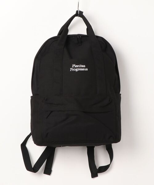 ALTROSE（アルトローズ）の「ロゴ　キャンバスリュック（バックパック/リュック・レディース・ブラック/グレー/アイボリー・FREE）」の6枚目の写真