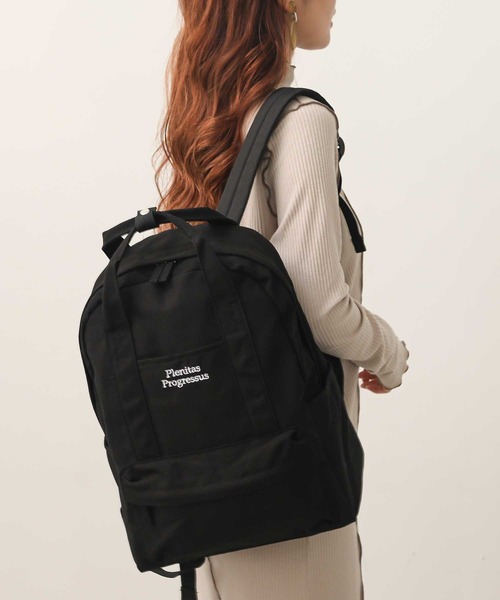 ALTROSE（アルトローズ）の「ロゴ　キャンバスリュック（バックパック/リュック・レディース・ブラック/グレー/アイボリー・FREE）」の12枚目の写真