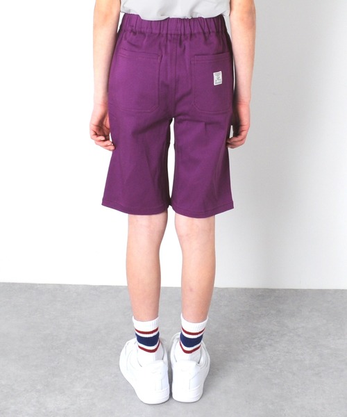 GLAZOS(グラソス)の「ストレッチツイル・スケーターハーフパンツ(その他パンツ・キッズ・チャコールグレー/ブラック/パープル/イエロー/ブルー/グリーン/ライトベージュ・130cm/150cm/160cm/170cm/140cm)」の8枚目の写真