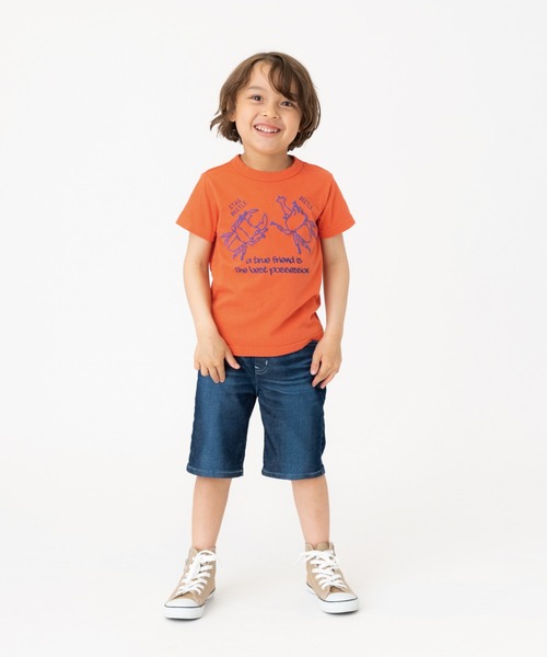RUGGEDWORKS(ラゲッドワークス)の「《made in Japan》 昆虫プリント半袖TEE(Tシャツ/カットソー・キッズ・オレンジ/グリーン・90/100/110/120/130)」の6枚目の写真