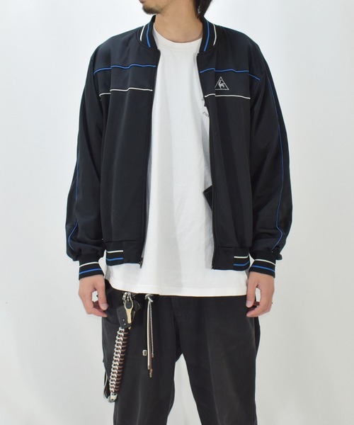 VINTAGE（ヴィンテージ）の「【ヴィンテージ古着】lecoq/ルコック フルジップ トラックジャケット ジャージ（ジャージ・メンズ・ブラック・LARGE）」の6枚目の写真