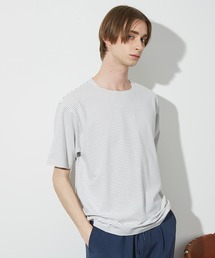 【ノンストレス】COTTON LYCRA 圧着 クルーネック 半袖 Tシャツ
