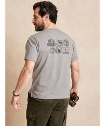 スーピマ グラフィックTシャツ