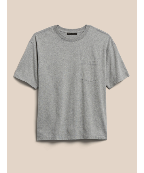 Banana Republic（バナナリパブリック）の「スーピマ グラフィックTシャツ（Tシャツ/カットソー・メンズ・グレー・M/XL/S/L）」の4枚目の写真