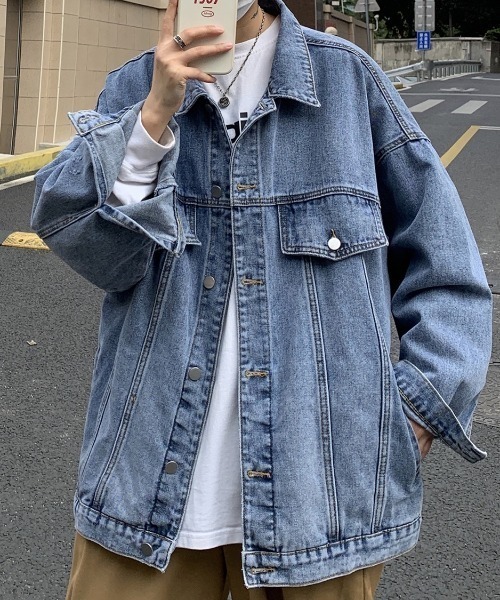 sevens(セブンズ)の「【sevens】ドロップショルダー オーバーサイズデニムジャケット(デニムジャケット・メンズ・ブラック/サックスブルー/インディゴブルー・X-LARGE/MEDIUM/XX-LARGE/XXX-LARGE)」の21枚目の写真