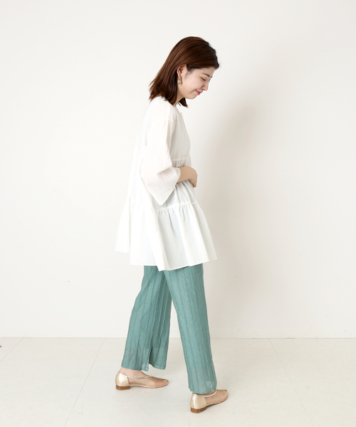 B.C STOCK(ベーセーストック)の「《追加》2wayティアードブラウス(シャツ/ブラウス・レディース・ホワイト/ブラック/イエロー・FREE)」の16枚目の写真