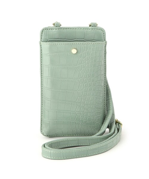 DRESKIP（ドレスキップ）の「◆スマホショルダー（ショルダーバッグ・レディース・グレー系3/グリーン系その他5/アイボリー・00）」の3枚目の写真