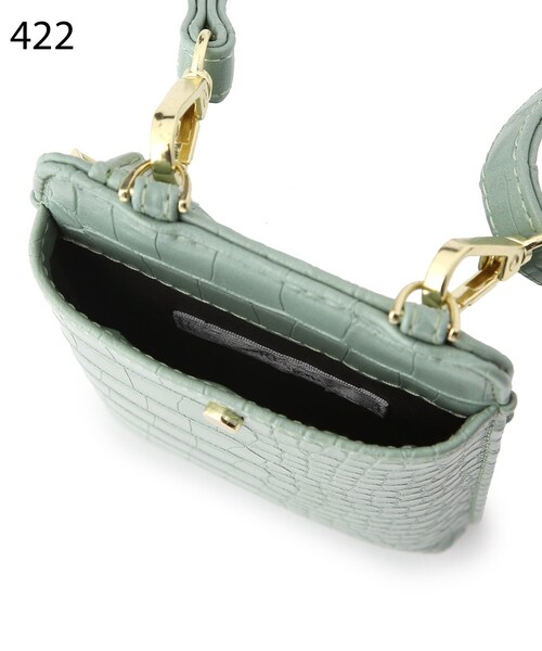 DRESKIP（ドレスキップ）の「◆スマホショルダー（ショルダーバッグ・レディース・グレー系3/グリーン系その他5/アイボリー・00）」の11枚目の写真