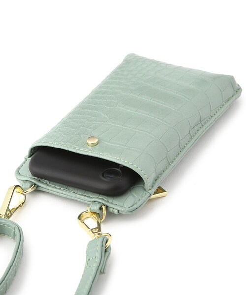 DRESKIP（ドレスキップ）の「◆スマホショルダー（ショルダーバッグ・レディース・グレー系3/グリーン系その他5/アイボリー・00）」の12枚目の写真