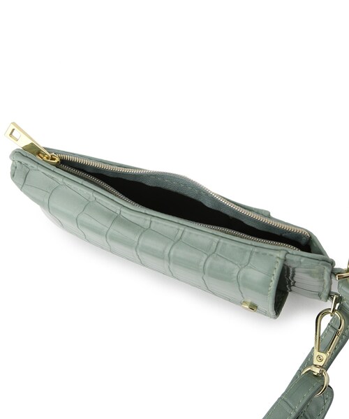 DRESKIP（ドレスキップ）の「◆スマホショルダー（ショルダーバッグ・レディース・グレー系3/グリーン系その他5/アイボリー・00）」の13枚目の写真