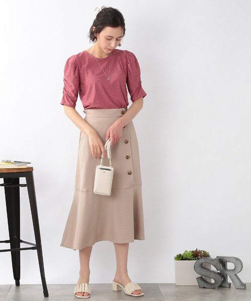 DRESKIP（ドレスキップ）の「◆スマホショルダー（ショルダーバッグ・レディース・グレー系3/グリーン系その他5/アイボリー・00）」の15枚目の写真