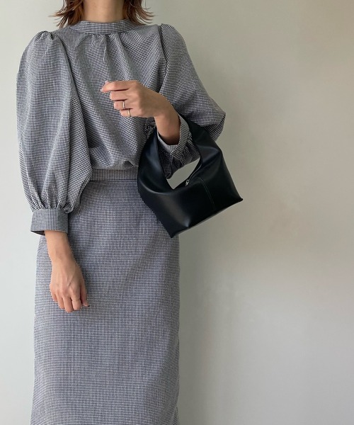 LE MORE(リモア)の「ギンガムパフブラウス(シャツ/ブラウス・レディース・レッド/ブラック/グリーン・FREE)」の10枚目の写真