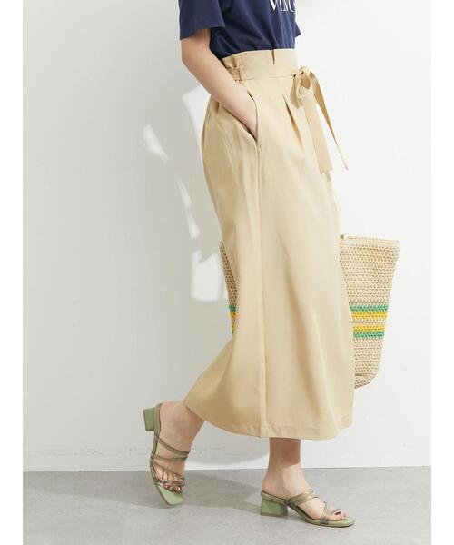 ELENCARE DUE（エレンカーレデュエ）の「・ELENCARE DUE ラップ風ナロースカート（スカート・レディース・ブラック/イエロー/アイボリー・FREE）」の9枚目の写真