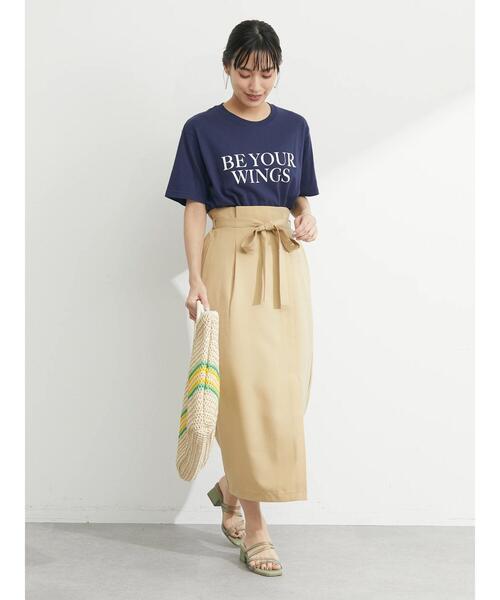 ELENCARE DUE（エレンカーレデュエ）の「・ELENCARE DUE ラップ風ナロースカート（スカート・レディース・ブラック/イエロー/アイボリー・FREE）」の7枚目の写真