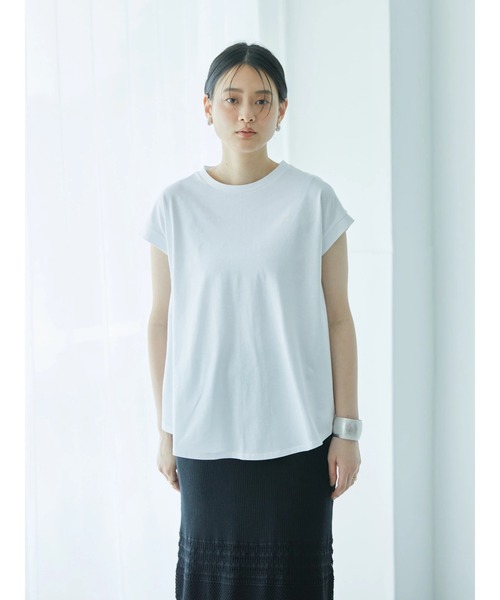 AMERICAN HOLIC（アメリカンホリック）の「フレアラインフレンチスリーブカットプルオーバー（Tシャツ/カットソー・レディース・ネイビー/オフホワイト/イエロー・M/L）」の16枚目の写真