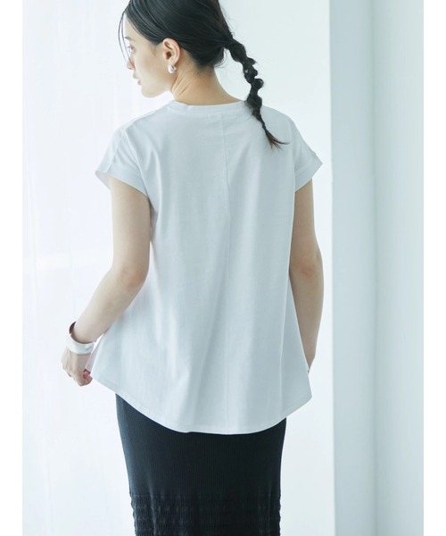 AMERICAN HOLIC（アメリカンホリック）の「フレアラインフレンチスリーブカットプルオーバー（Tシャツ/カットソー・レディース・ネイビー/オフホワイト/イエロー・M/L）」の19枚目の写真