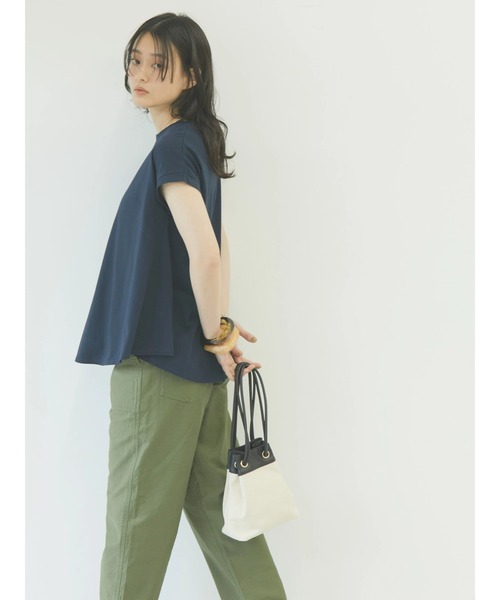 AMERICAN HOLIC（アメリカンホリック）の「フレアラインフレンチスリーブカットプルオーバー（Tシャツ/カットソー・レディース・ネイビー/オフホワイト/イエロー・M/L）」の21枚目の写真