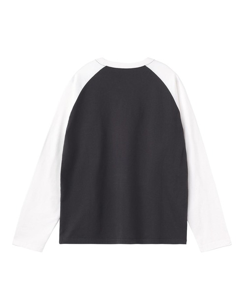 X-girl（エックスガール）の「GLITTER HEART L/S RAGLAN TEE（Tシャツ/カットソー・レディース・ホワイト/ライトパープル/チャコール・S/M）」の10枚目の写真