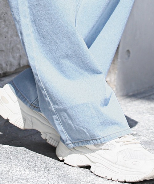 LUXSTYLE(ラグスタイル)の「極太ワイドストレートデニムパンツ(デニムパンツ・メンズ・ネイビー/ブルー/ブルー系その他・M/L)」の13枚目の写真