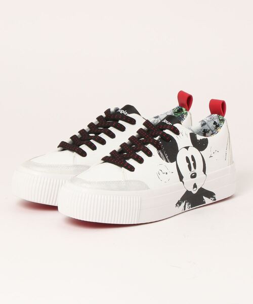 Desigual（デシグアル）の「ミッキーマウス 厚底スニーカー（スニーカー・レディース・ホワイト・23.5cm/24.5cm/25.5cm/23.0cm/24.0cm/25.0cm）」の5枚目の写真
