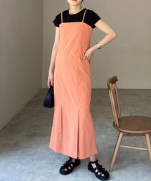 She's Closet（シーズクローゼット）の「ハイウエスト裾フレアロングマーメイドキャミワンピース（ワンピース）」