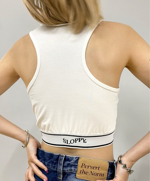 WHO'S WHO gallery（フーズフーギャラリー）の「【SLOPPY/スロッピー】フィットタンク（タンクトップ・レディース・アッシュグレー/ブラック/オフホワイト・FREE）」の5枚目の写真