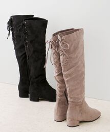MAJESTIC LEGON | バックレースアップニーハイブーツ(ブーツ)