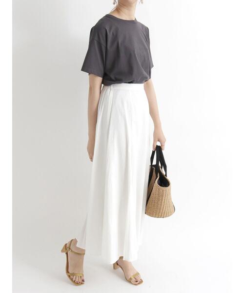 Te chichi(テチチ)の「ドット/無地マーメイドスカート(スカート・レディース・ブラック/オフホワイト/カーキ/イエロー・フリ-)」の6枚目の写真