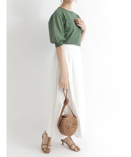 Te chichi(テチチ)の「ドット/無地マーメイドスカート(スカート・レディース・ブラック/オフホワイト/カーキ/イエロー・フリ-)」の7枚目の写真