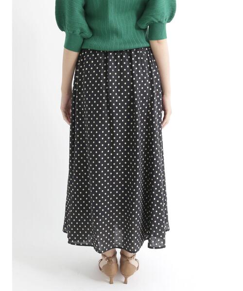 Te chichi(テチチ)の「ドット/無地マーメイドスカート(スカート・レディース・ブラック/オフホワイト/カーキ/イエロー・フリ-)」の13枚目の写真