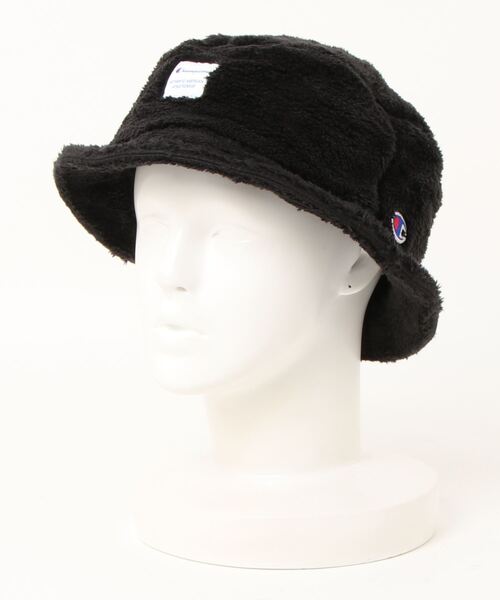 Champion(チャンピオン)の「【Champion/チャンピオン】フワフワ モコモコ ボアバケットハット(ハット・メンズ・ブラック/ブラウン/グレー/オフホワイト/ピンク/ライトブラウン・FREE)」の3枚目の写真