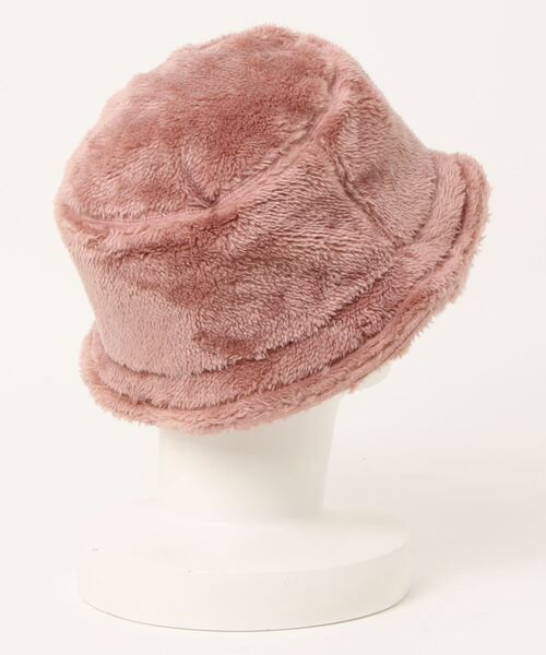 Champion(チャンピオン)の「【Champion/チャンピオン】フワフワ モコモコ ボアバケットハット(ハット・メンズ・ブラック/ブラウン/グレー/オフホワイト/ピンク/ライトブラウン・FREE)」の7枚目の写真