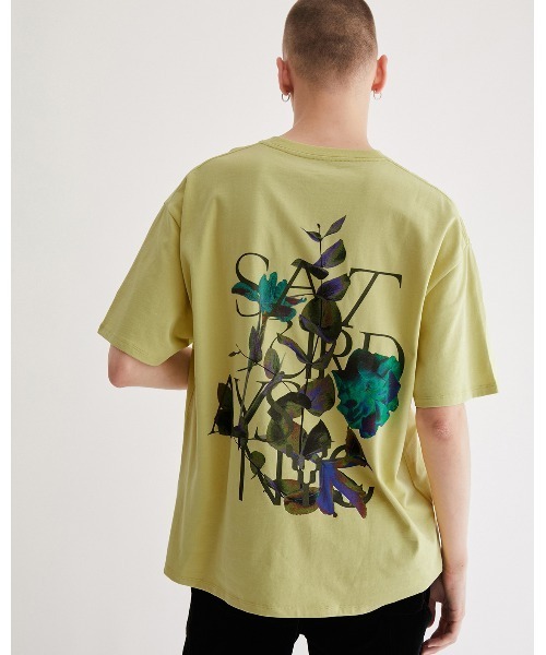 Saturdays NYC(サタデーズ ニューヨークシティ )の「Overlapped Saturation Relaxed SS Tee(Tシャツ/カットソー・メンズ・ミント/ネイビー・M/S/XL/L/X-SMALL)」の1枚目の写真