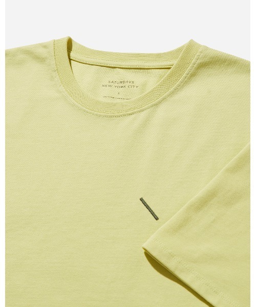 Saturdays NYC(サタデーズ ニューヨークシティ )の「Overlapped Saturation Relaxed SS Tee(Tシャツ/カットソー・メンズ・ミント/ネイビー・M/S/XL/L/X-SMALL)」の5枚目の写真
