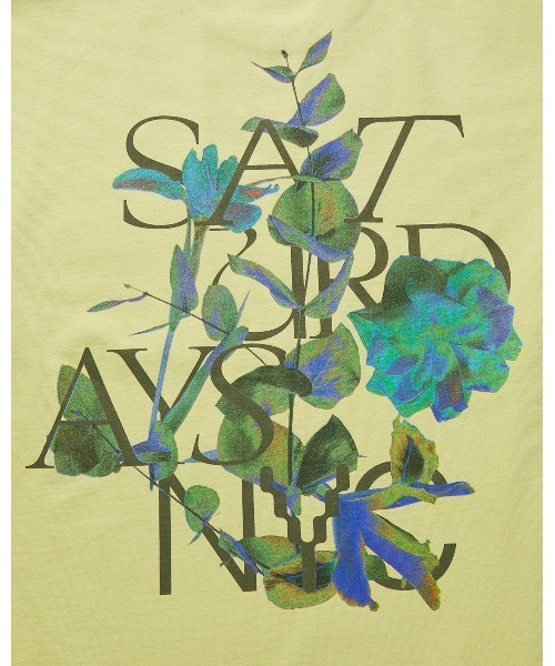 Saturdays NYC(サタデーズ ニューヨークシティ )の「Overlapped Saturation Relaxed SS Tee(Tシャツ/カットソー・メンズ・ミント/ネイビー・M/S/XL/L/X-SMALL)」の4枚目の写真