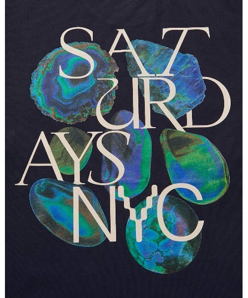 Saturdays NYC(サタデーズ ニューヨークシティ )の「Overlapped Saturation Relaxed SS Tee(Tシャツ/カットソー・メンズ・ミント/ネイビー・M/S/XL/L/X-SMALL)」の6枚目の写真