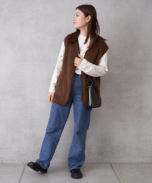 BIRTHDAY BAR（バースデイバー）の「アーチリング ミニショルダー ｜バイカラー ポーチつき（ショルダーバッグ・レディース・ブラック/ブラウン/アイボリー・フリー）」の17枚目の写真