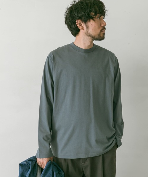 URBAN RESEARCH DOORS(アーバンリサーチドアーズ)の「USAコットンベーシックロングスリーブTシャツ(Tシャツ/カットソー・メンズ・ホワイト/ブラック/オレンジ/ブルー・MEDIUM/LARGE)」の16枚目の写真