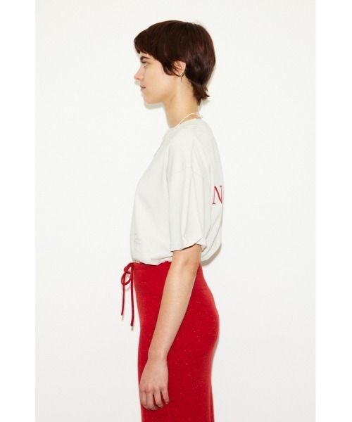 THROW by SLY（スローバイスライ）の「AOR x THROW LOGO T/SH エーオーアール スロー ロゴTシャツ（Tシャツ/カットソー・レディース・ホワイト/ブラック/バーガンディー・FREE）」の16枚目の写真