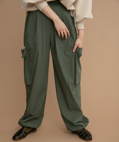 LAATO(ラート)の「POCKET WORK PANTS(その他パンツ・レディース・ベージュ/カーキ/ブラック/チャコールグレー・FREE)」の15枚目の写真