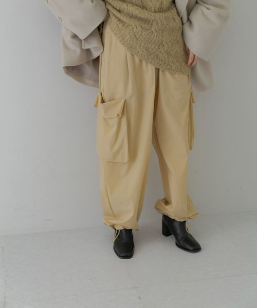 LAATO(ラート)の「POCKET WORK PANTS(その他パンツ・レディース・ベージュ/カーキ/ブラック/チャコールグレー・FREE)」の5枚目の写真