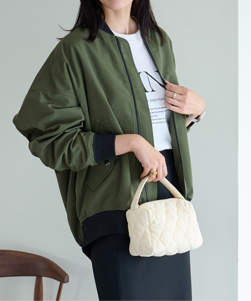 COLONY 2139（コロニートゥーワンスリーナイン）の「BIG MA-1（MA-1・メンズ・ブラック/モスグリーン/グレイッシュベージュ・MEDIUM/LARGE）」の3枚目の写真