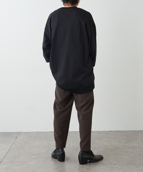 Lui's（ルイス）の「プレミアムスビンロマンスプリントスウェットロンT（スウェット・メンズ・ホワイト/ブラック/ブラウン・FREE）」の11枚目の写真