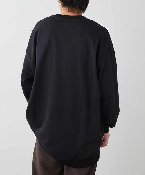 Lui's（ルイス）の「プレミアムスビンロマンスプリントスウェットロンT（スウェット・メンズ・ホワイト/ブラック/ブラウン・FREE）」の8枚目の写真