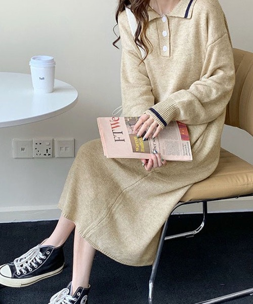 セール ポロニットワンピース ワンピース Laffmo ラフモ のファッション通販 Zozotown